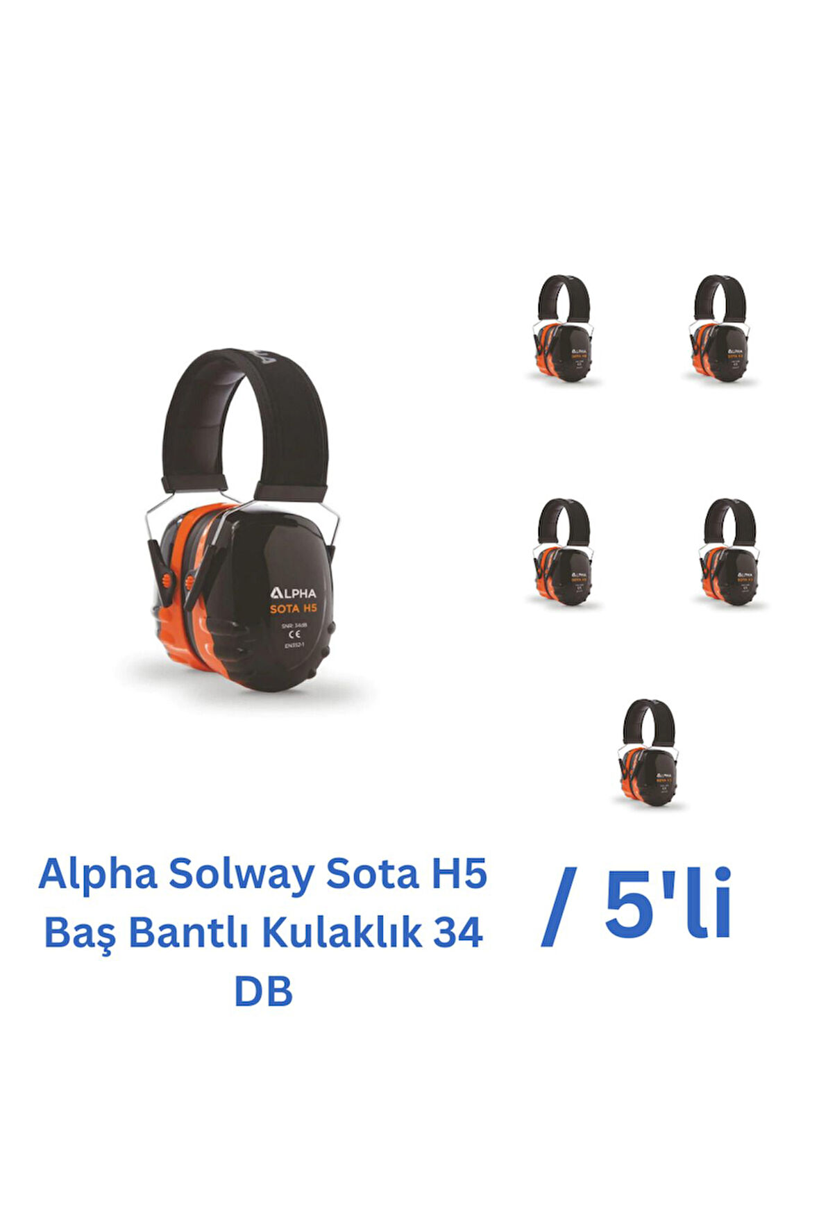 Alpha Sotah5 Baş Bantlı Kulaklık 34 DB - 5 Adet