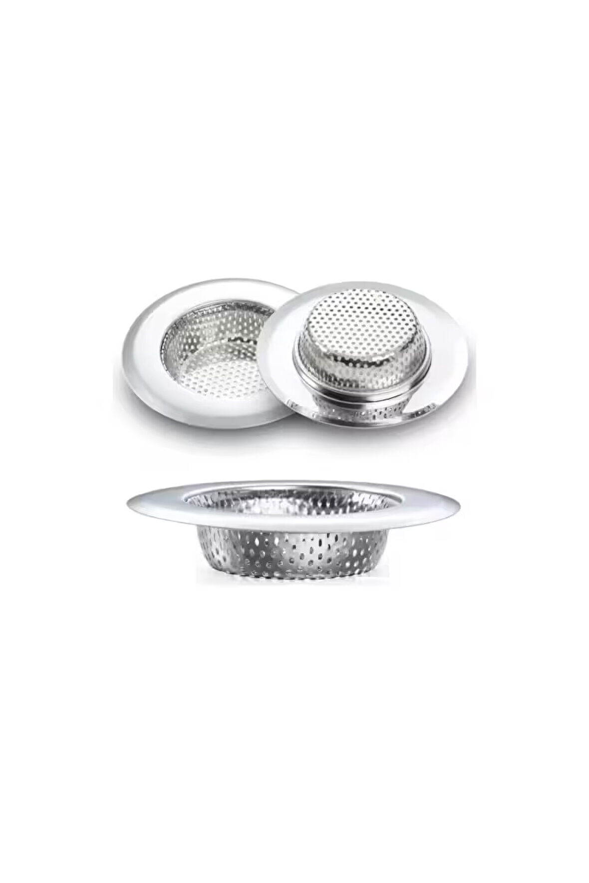 Yer Kaplamaz Lavabo Süzgeci Büyük Model, Amerikan Mutfak Süzgeci