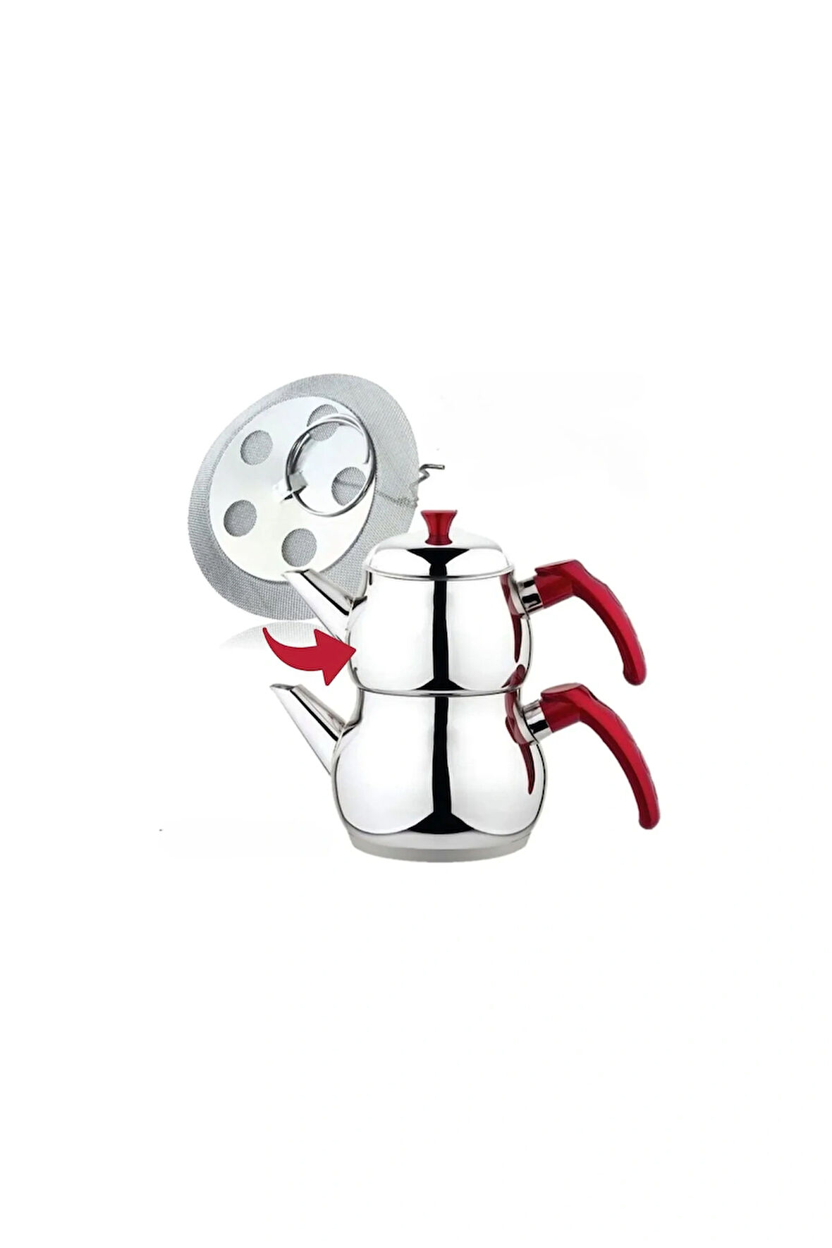 Demlik Içi Sök-tak Çay Süzgeci 3'lü