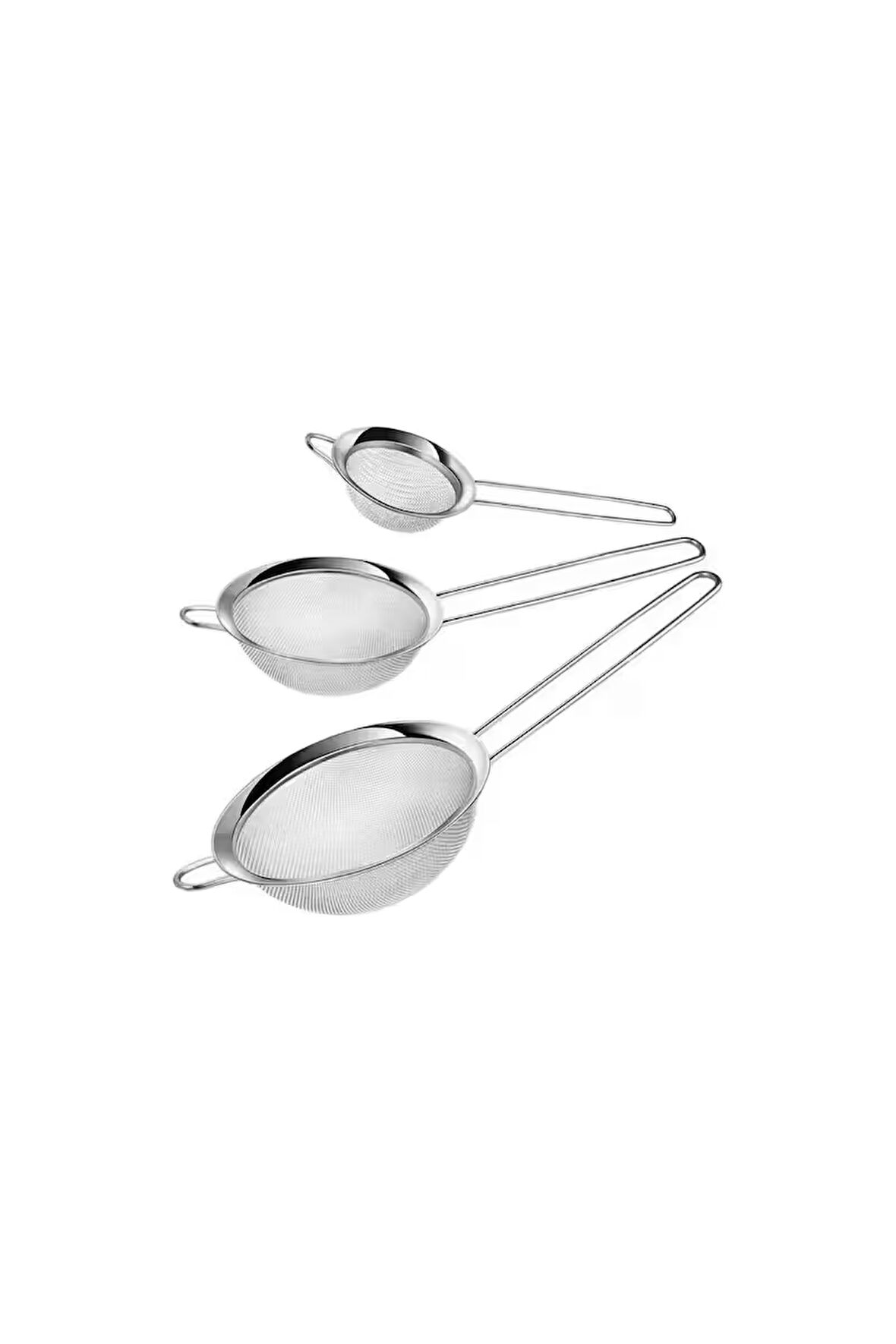 Çay Bitki Çayı Süzgeç 3 Lü Paket Farklı Boylarda