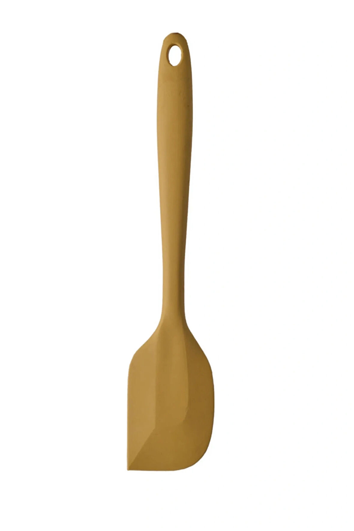 Sarı Yassı Spatula Büyük Boy Yanmaz Yapışmaz Silikon Sarı Yassı Spatula 1 Adet 27 Cm