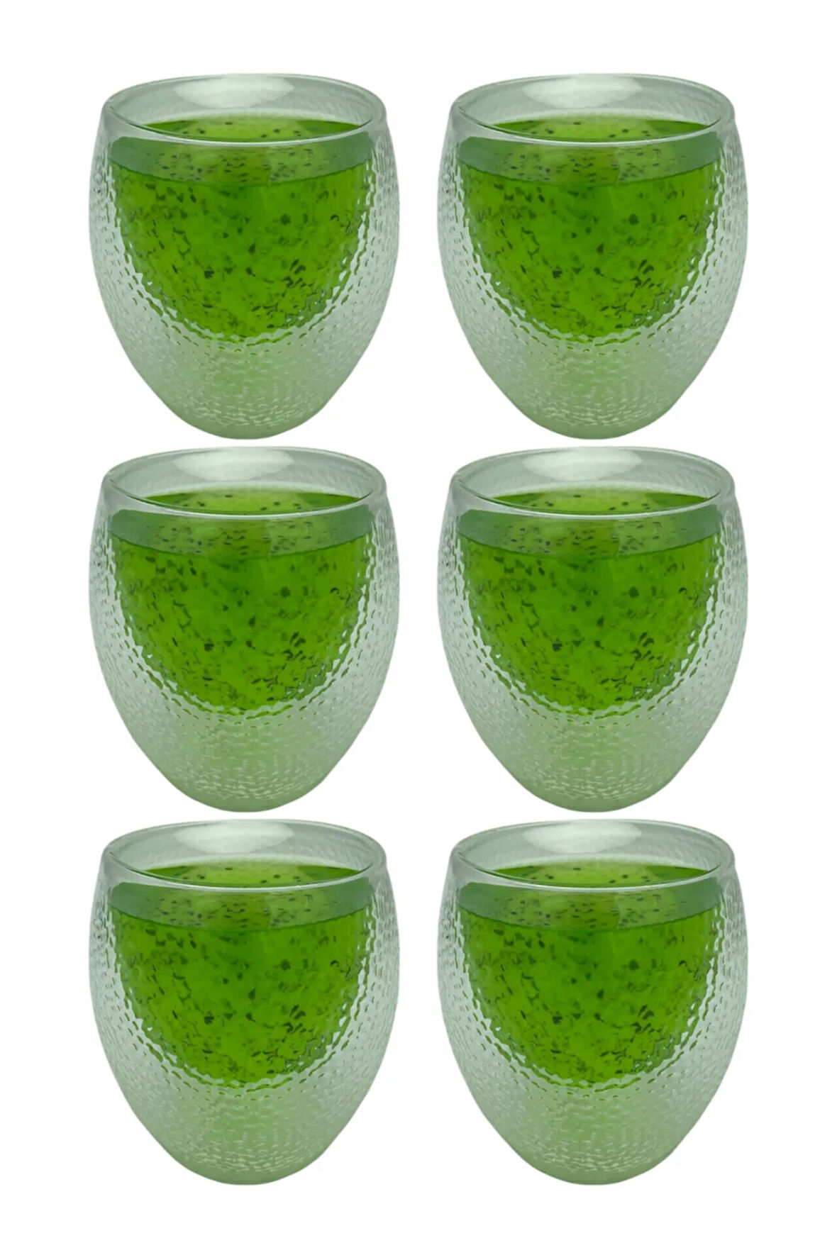 Çift Cidarlı Buzlu Kahve,Latte,Çay Bardağı Seti -250 ML Cam Kupa Seti 6 Adet 2220