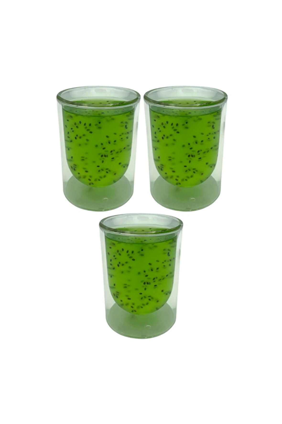 Çift Cidarlı Cam,Kahve,Latte,Ekspresso,Meşrubat 250 ML Bardak Seti 3 Adet 2127