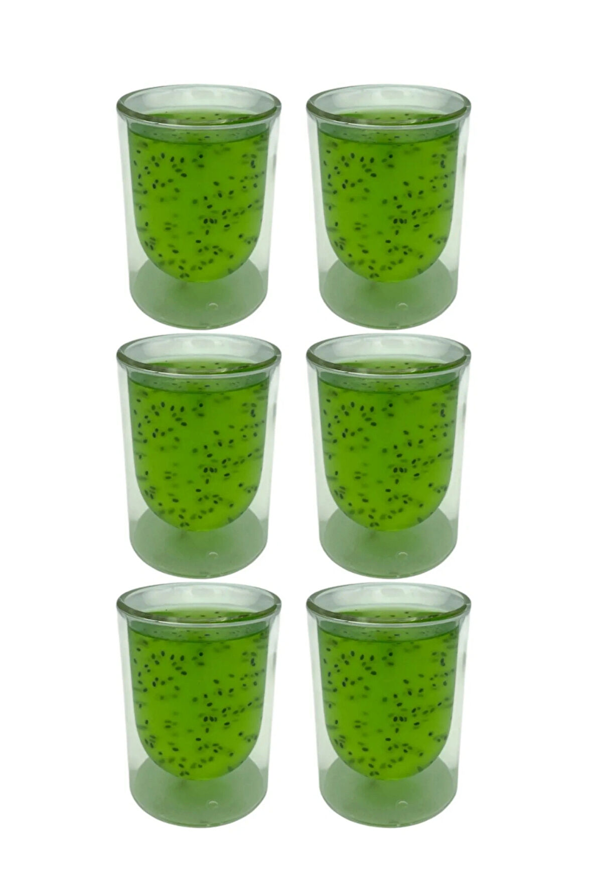 Çift Cidarlı Cam,Kahve,Latte,Ekspresso,Meşrubat 250 ML Bardak Seti 6 Adet 2127