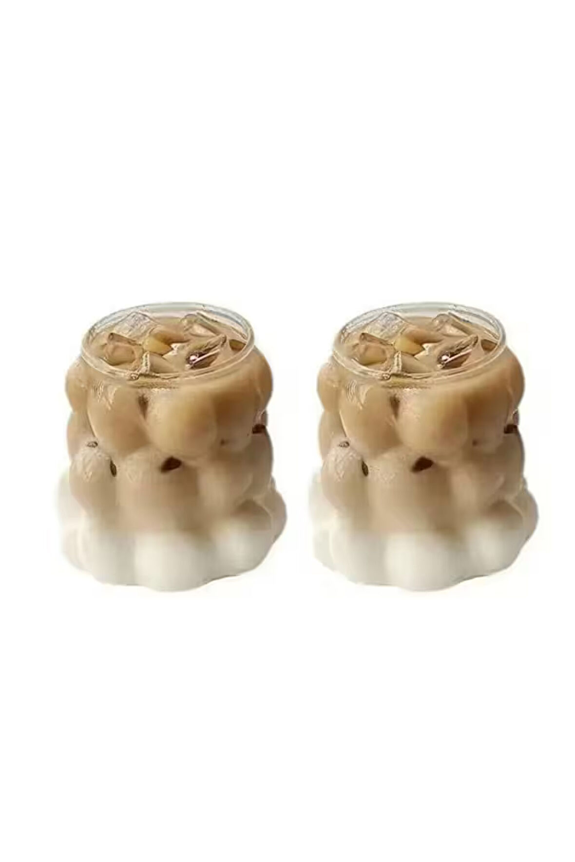 Yeni Stil Borosilikat Üzüm Şekilli Cam Bardak, Latte, Meşrubat, Bubble Bardak 300 ml 2 Adet - 2431