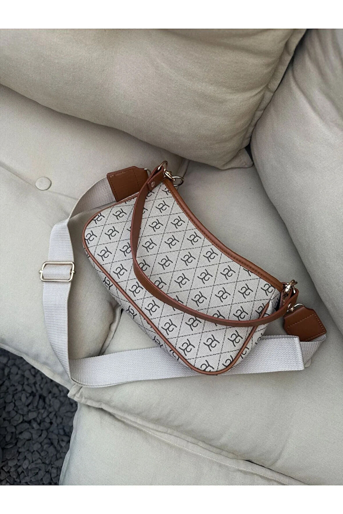 Farme Monogram Taba Baget Ve Çapraz Çanta