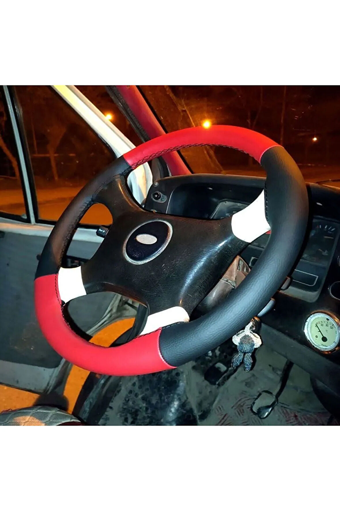 DİKŞL DİRKSİYN KILFI KIRMZ/SİYH SYAH DİKİŞ FORD TRANSİT İNCE OLANLAR KALIN OLAN DİĞER İLANDA