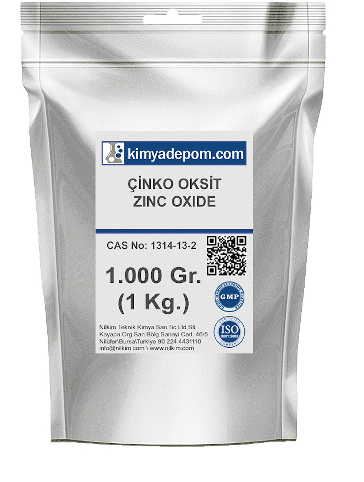 Çinko Oksit, Altın Mühür Nano (Pharma) 1 Kg.