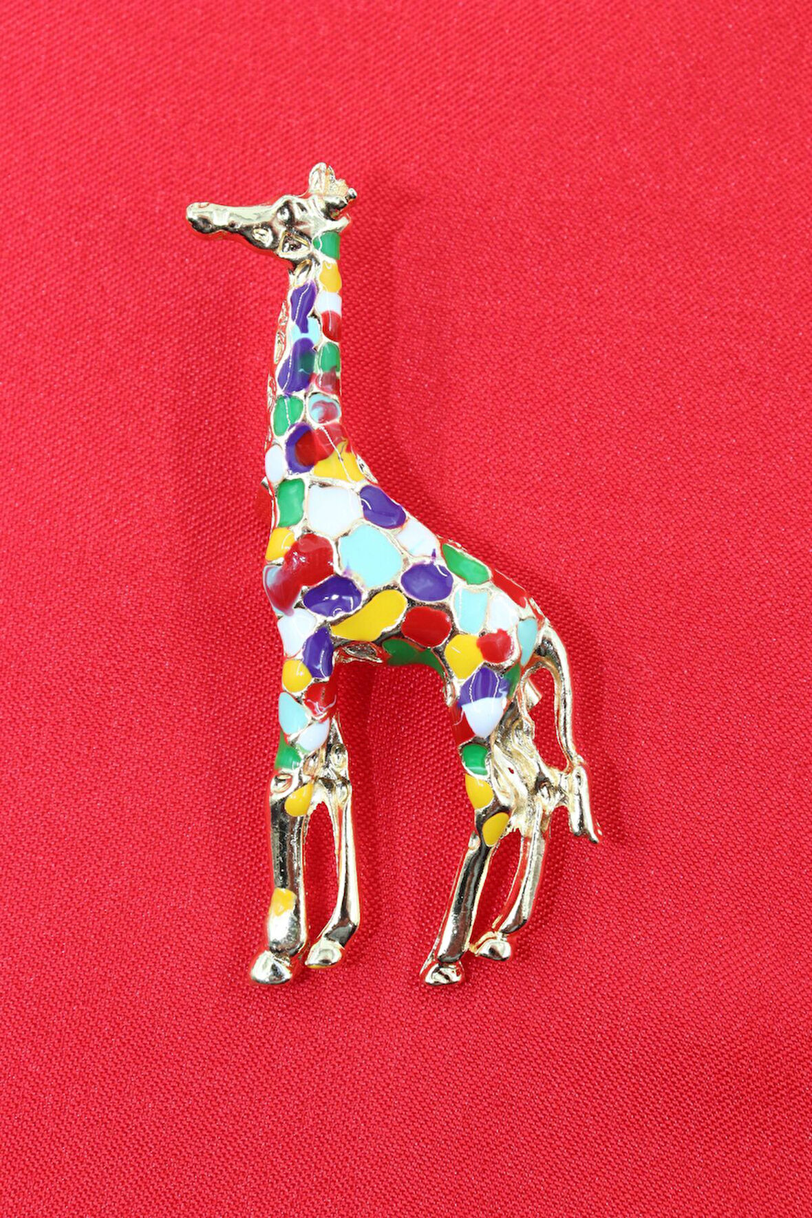 Zürafa broş. Tasarım zürafa broş. Yaka iğnesi zürafa broş. Kadın broş. Erkek broş. Broş.