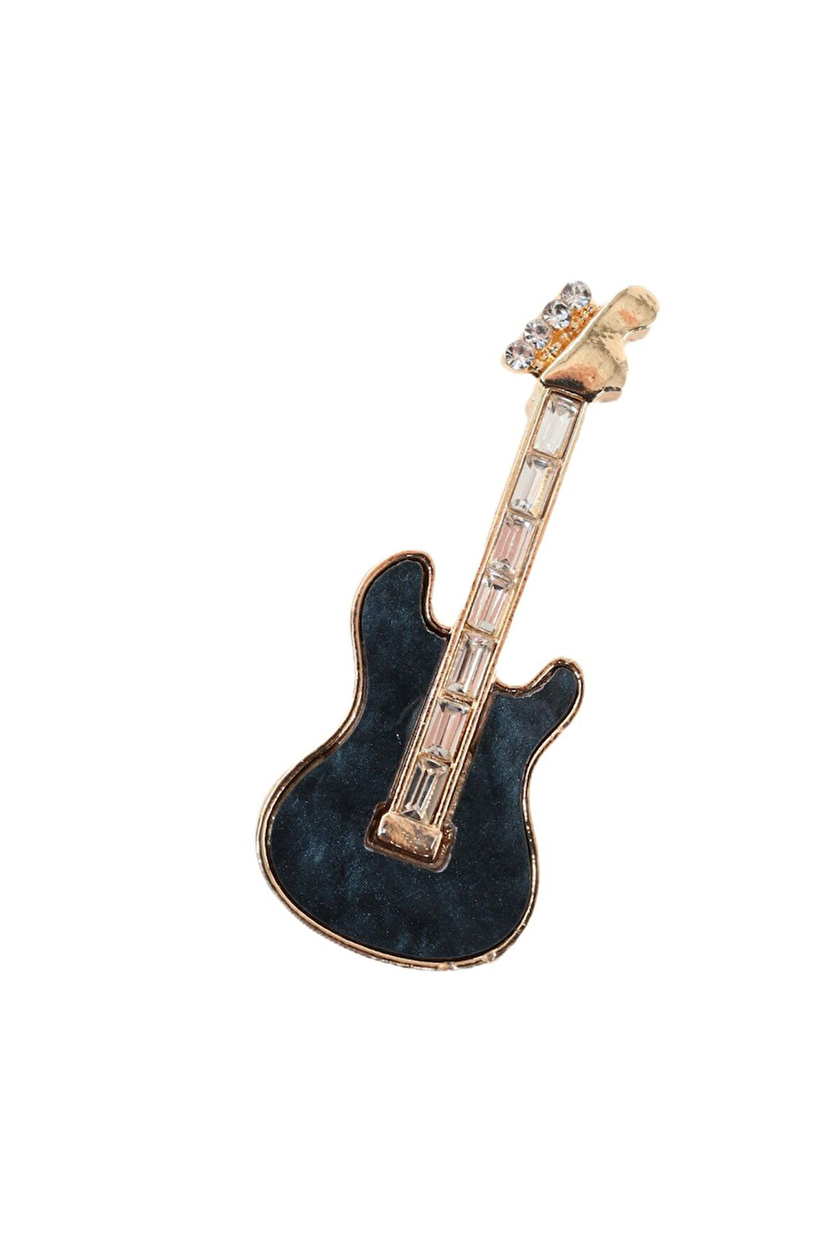 Taşlı gitar broş. Yaka iğnesi gitar broş. Taşlı tasarım broş. Kadın broş. Erkek broş. Gitar broş