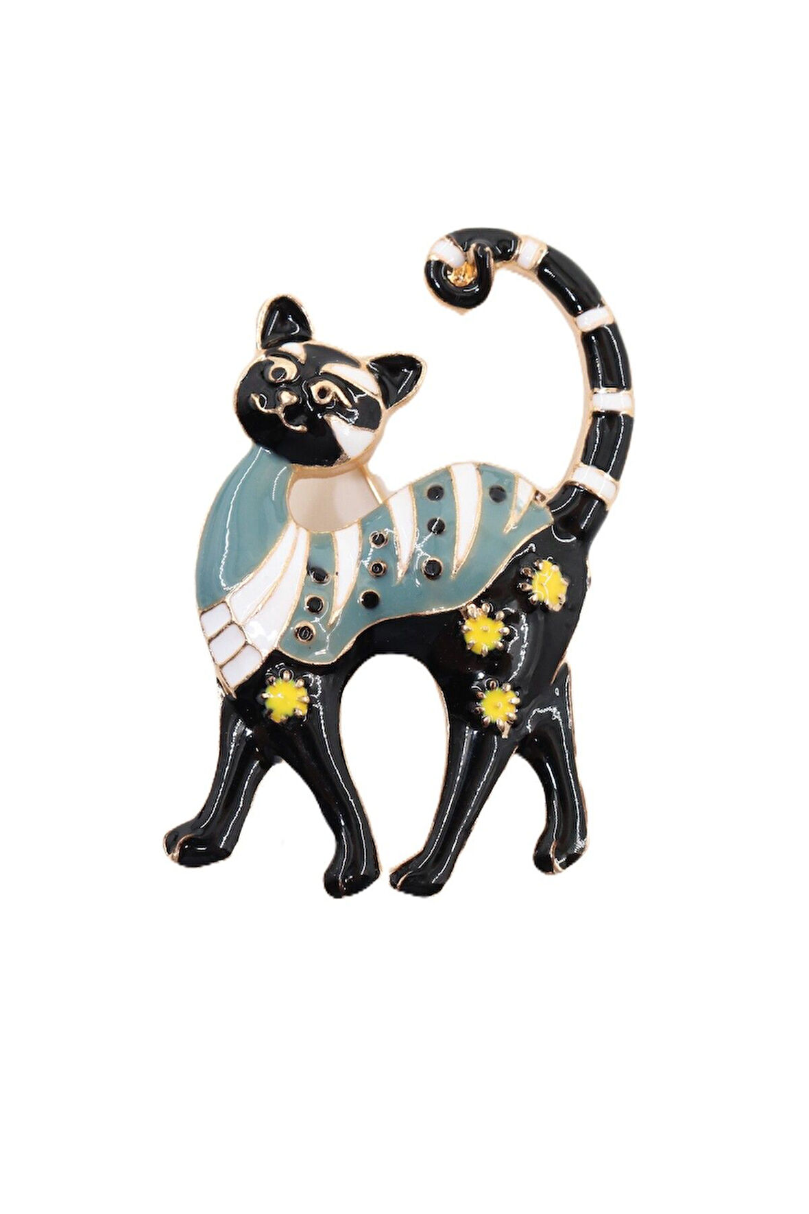 Sevimli gülen kedi broş. Yaka iğnesi kedi broş. Kadın broş. Erkek broş. Kedi broş. Unisex broş.