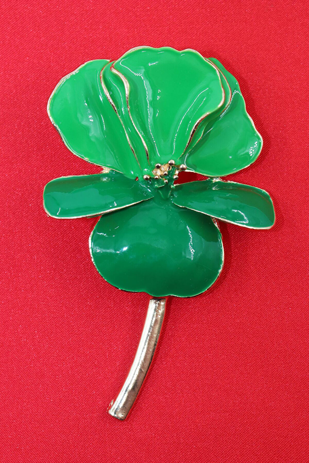 Yeşil orkide çiçeği broş. Yaka iğnesi orkideli broş. Tasarım orkide broş. Kadın broş. Orkide broş