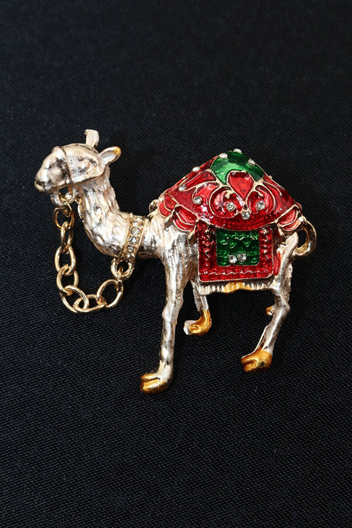 Deve Broş. Taşlı Tasarım Broş. Yaka Iğnesi Broş. Kadın Broş. Erkek Broş. Unisex Broş. Gold Broş