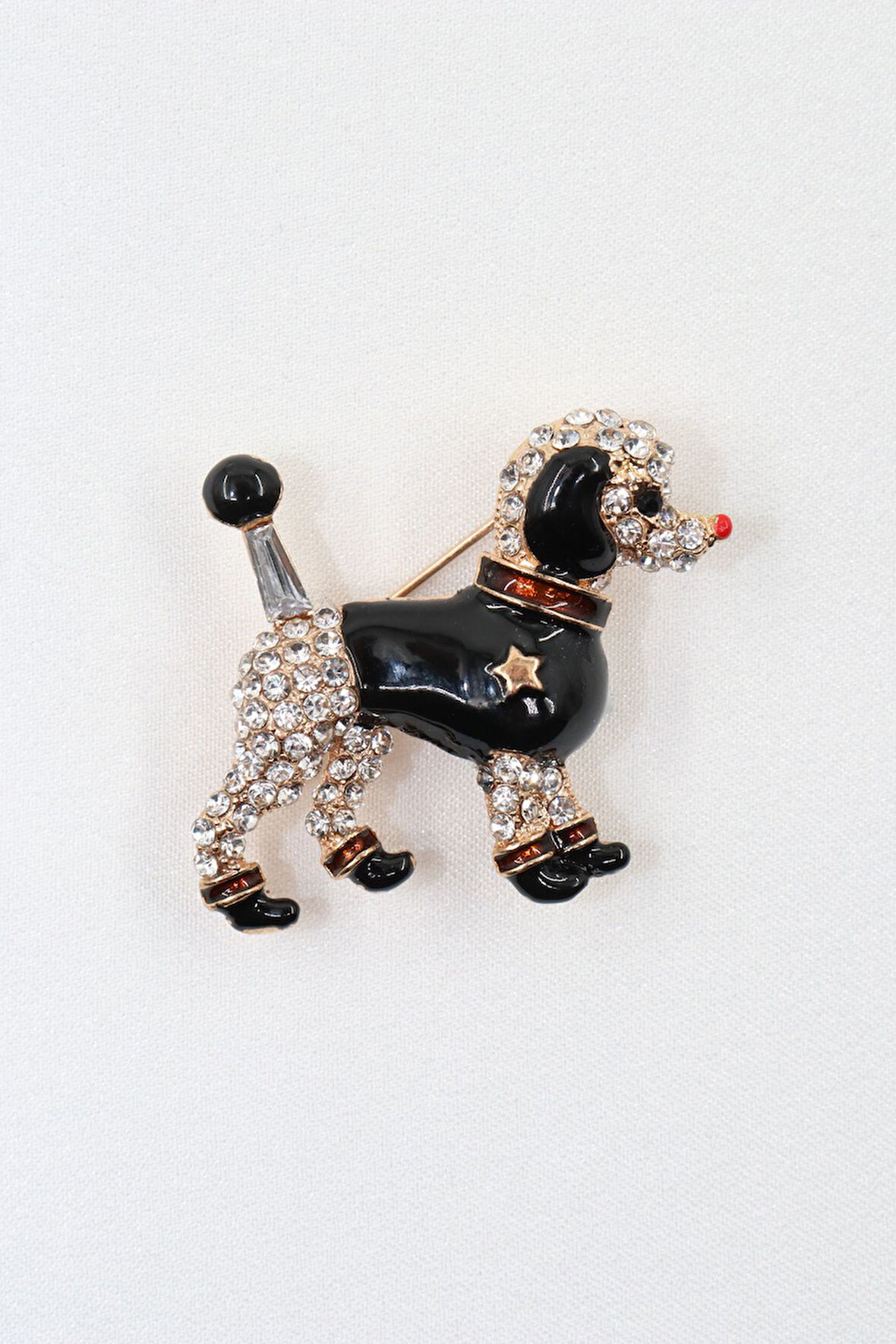 Kaniş Köpeği Broş. Taşlı Tasarım Köpek Broş. Yaka Iğnesi Broş. Köpek Broş. Kadın Broş. Broş.