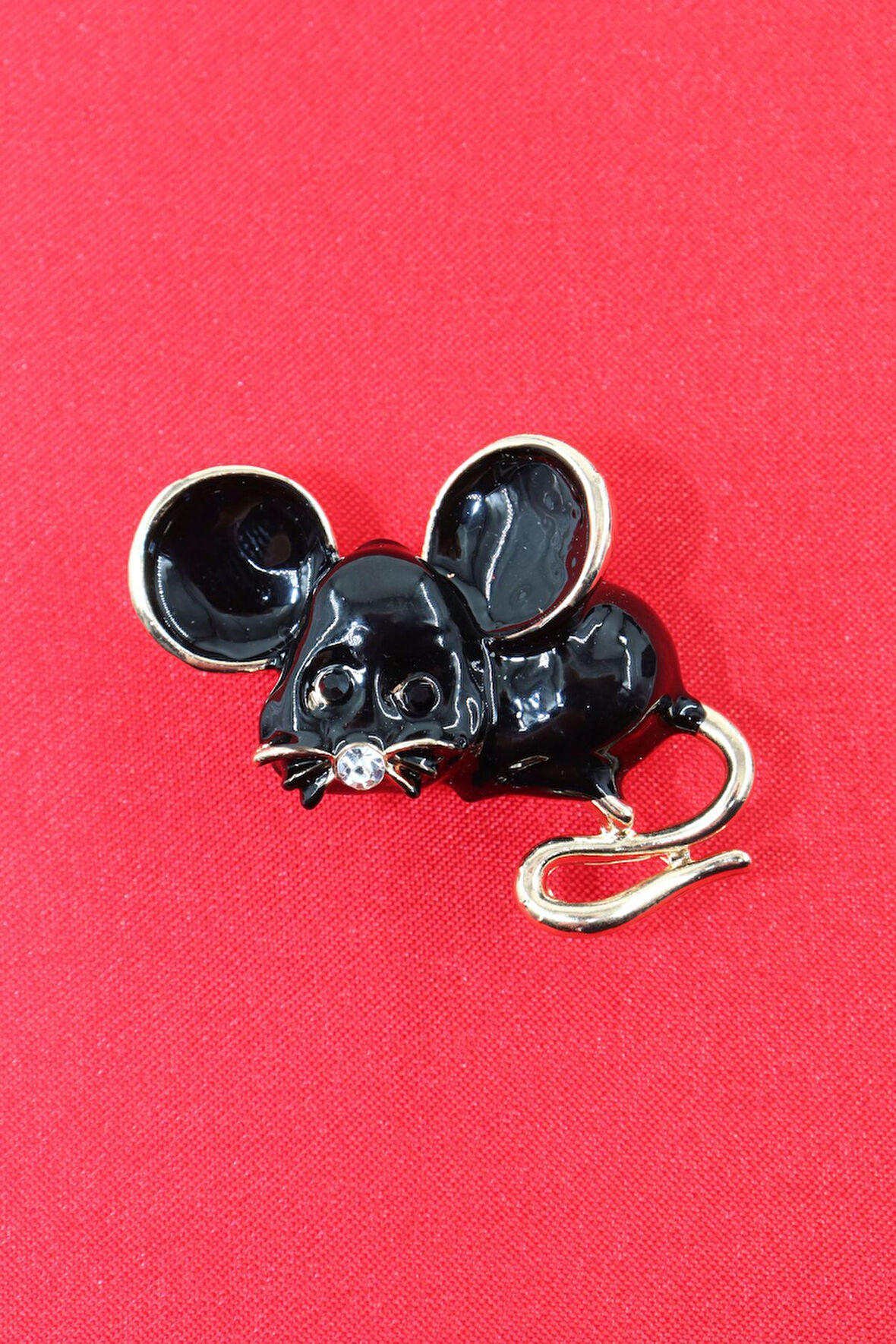 Minik fare broş. Yaka iğnesi broş. Tasarım minik fare broş. Kadın broş. Erkek broş. Broş. Unisex