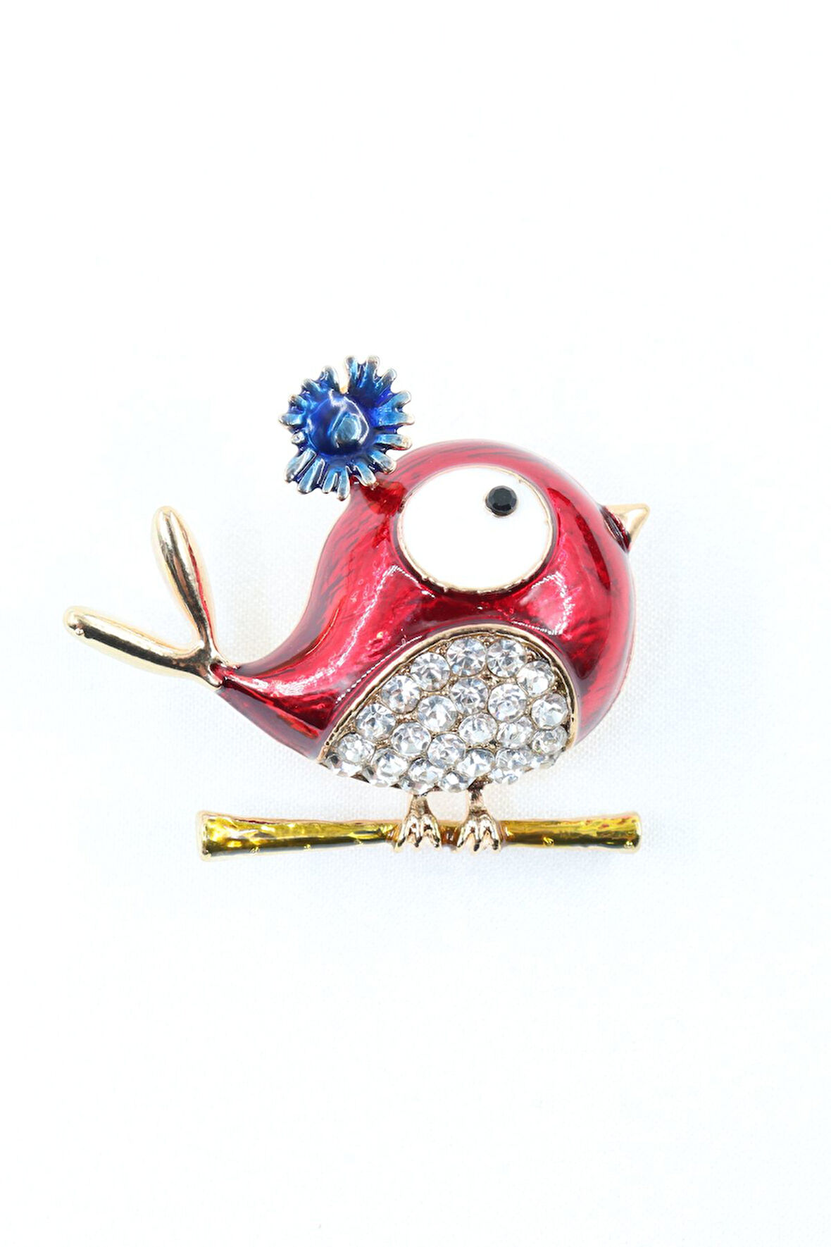 Minik serçe broş. Yaka iğnesi broş. Taşlı tasarım serçe broş. Kadın broş. Erkek broş. Broş. Unisex