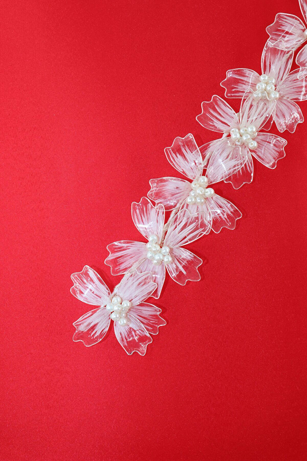 Çiçekli Sedef Gelin Tacı. Gelin Saç Aksesuarı. Nişan Saç Aksesuarı. Söz Nikah Kına Saç Aksesuarları