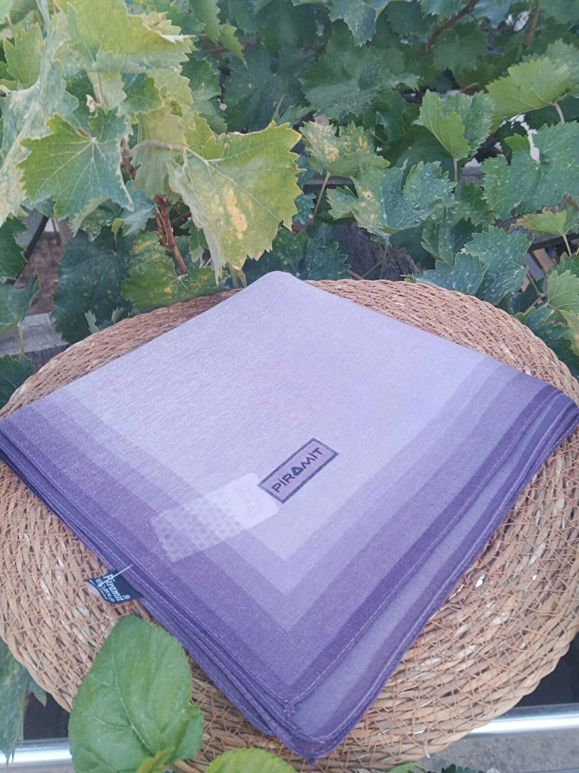 PİRAMİT KEHRİBAR ABİYE EŞARP LİLA MÜRDÜM