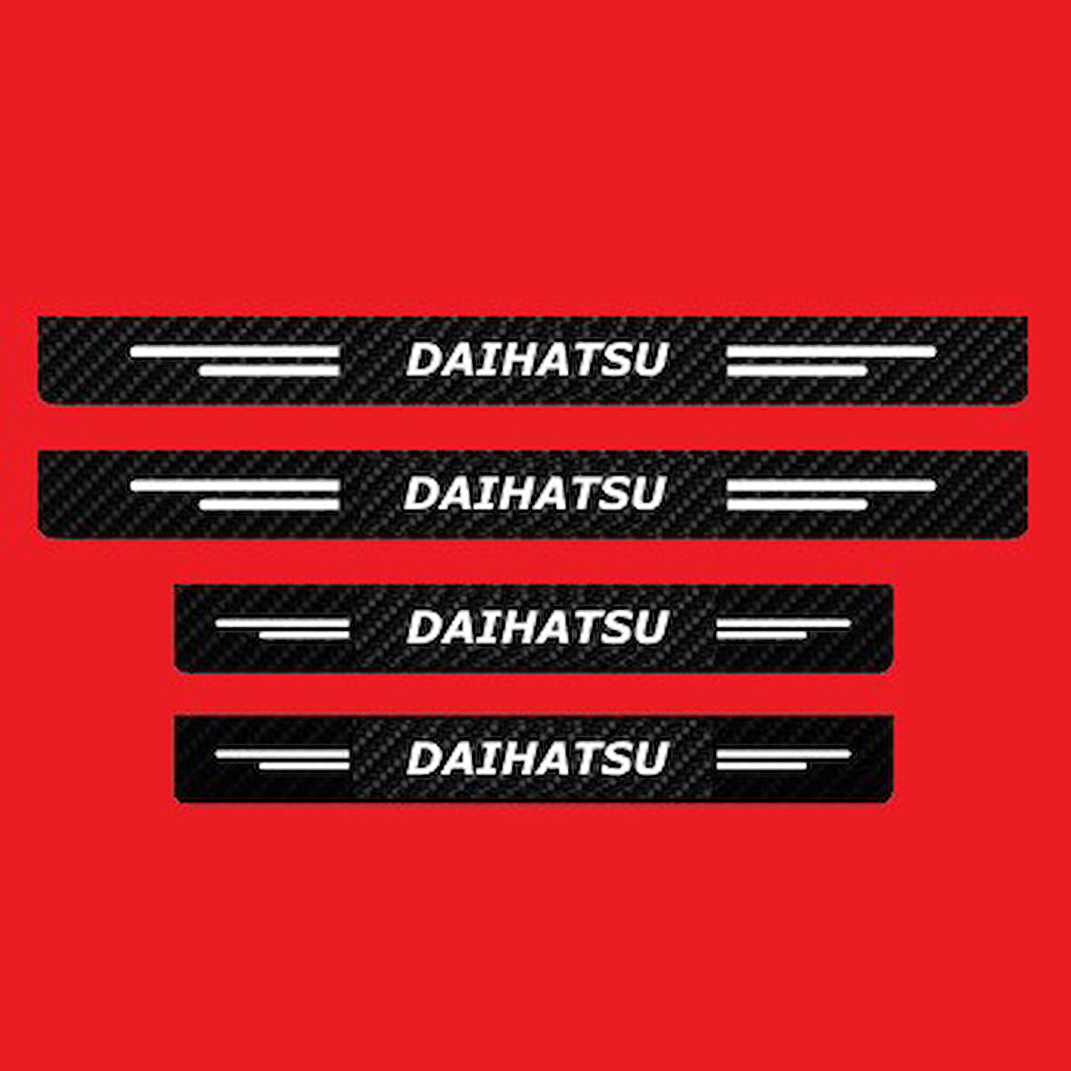 Daihatsu Modelleri İçin Uyumlu Grafen Karbon Oto Kapı Eşiği 4 Adet