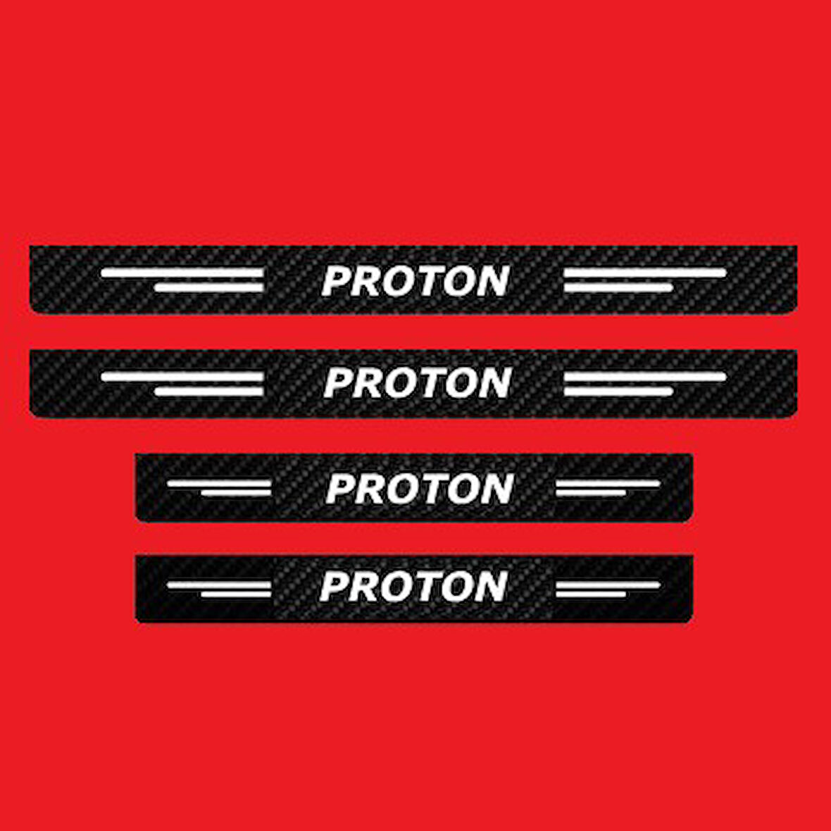 Proton Modelleri İçin Uyumlu Grafen Karbon Oto Kapı Eşiği 4 Adet