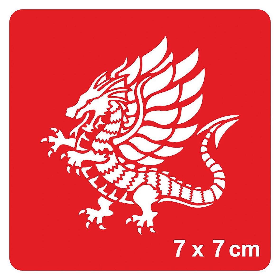 Yürüyen Kanatlı Ejder Tattoo Geçici Dövme Şablonları Kına Kalıpları