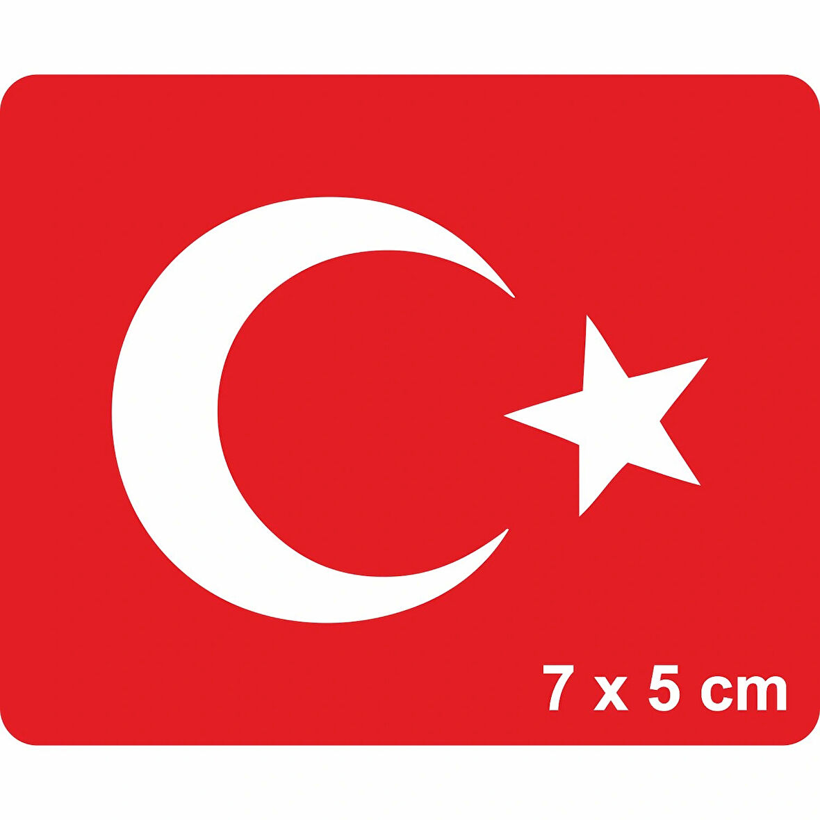 Ay Yıldız-1 Türk Bayrağı  Tattoo Geçici Dövme Şablonları Kına Kalıpları