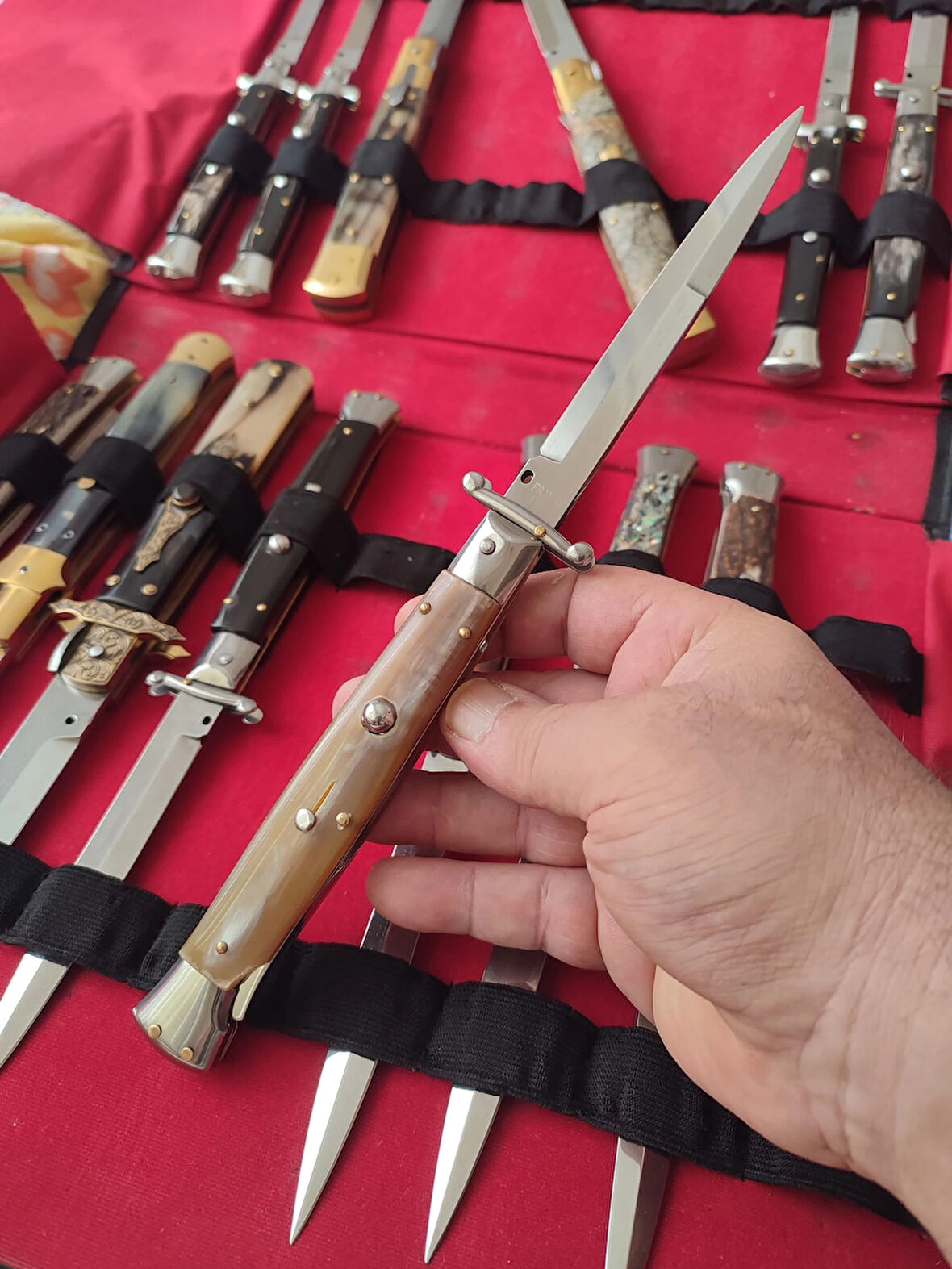 Orjinal AlsepeteAvm 28 Cm Bal Boynuz Sap Swinguard İtalyan Stiletto