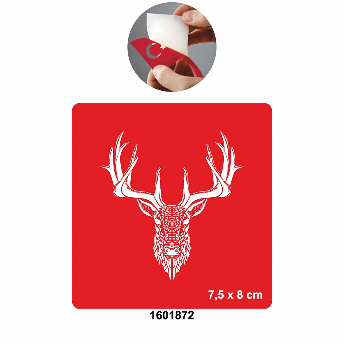 Yaban Hayat Geyik  Tattoo Geçici Dövme Şablonları Kına Kalıpları