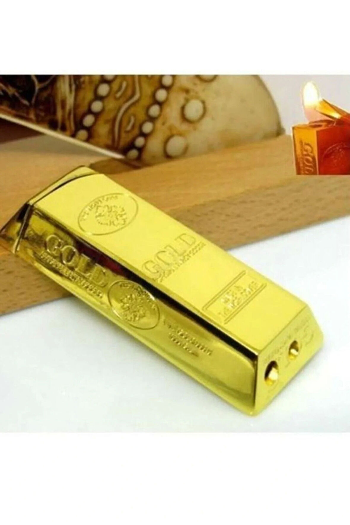 Külçe Altın Görünümlü Çakmak