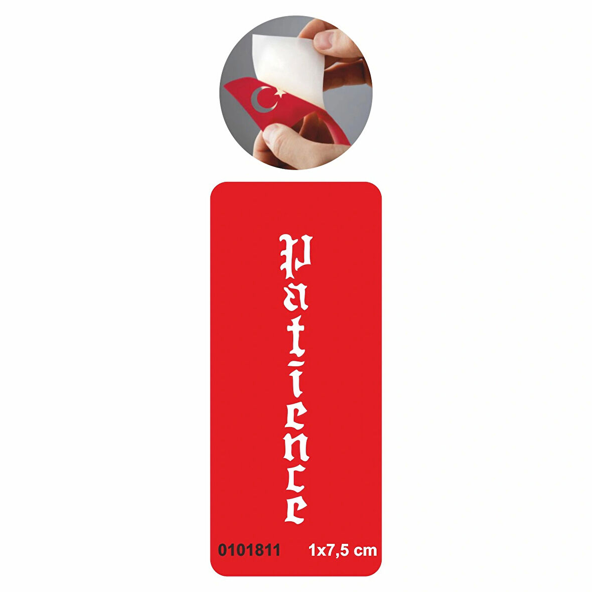 Patience Sabır Yazısı Gotik Tattoo Geçici Dövme Şablonları Kına Kalıpları