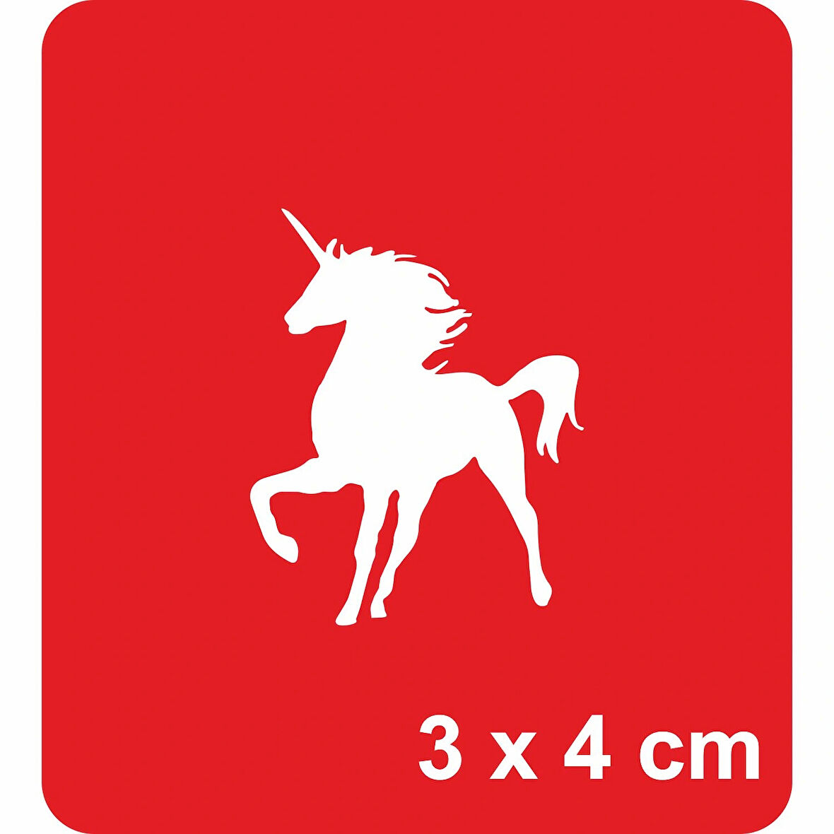 Tek Boynuzlu At unicorn  Tattoo Geçici Dövme Şablonları Kına Kalıpları