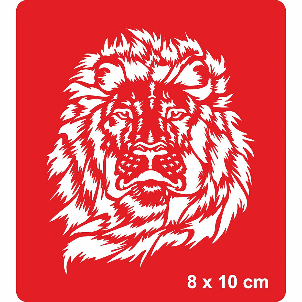 Muhteşem Aslan Tattoo Geçici Dövme Şablonları Kına Kalıpları