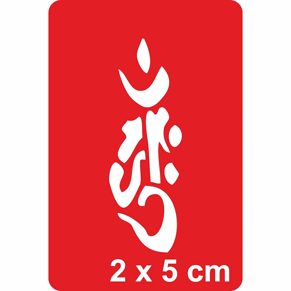 Kadın Kanji Tattoo Geçici Dövme Şablonları Kına Kalıpları