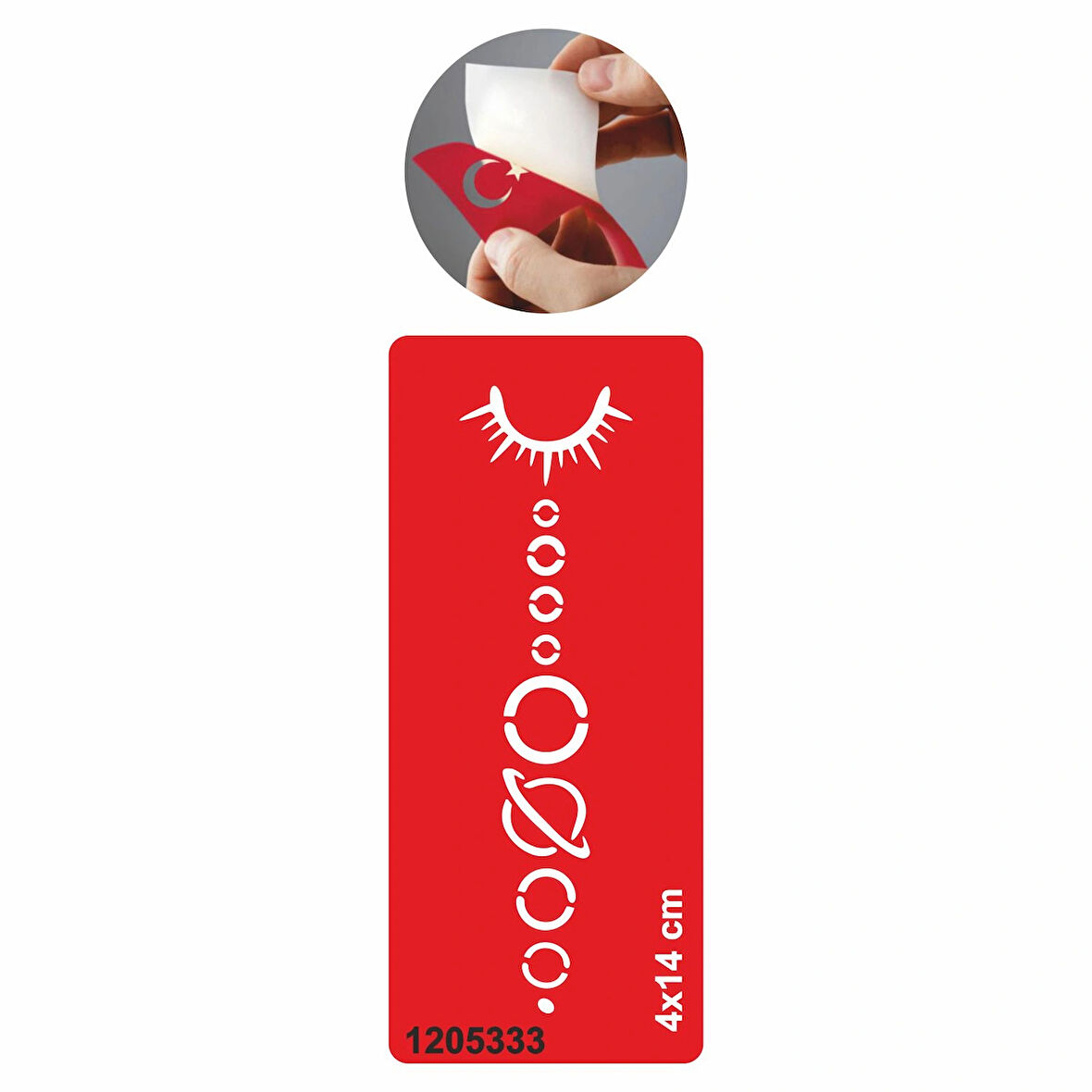 Ayın Evreleri Tattoo Geçici Dövme Şablonları Kına Kalıpları