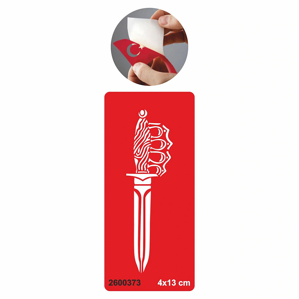 Muşta Kama Hançer  Tattoo Geçici Dövme Şablonları Kına Kalıpları