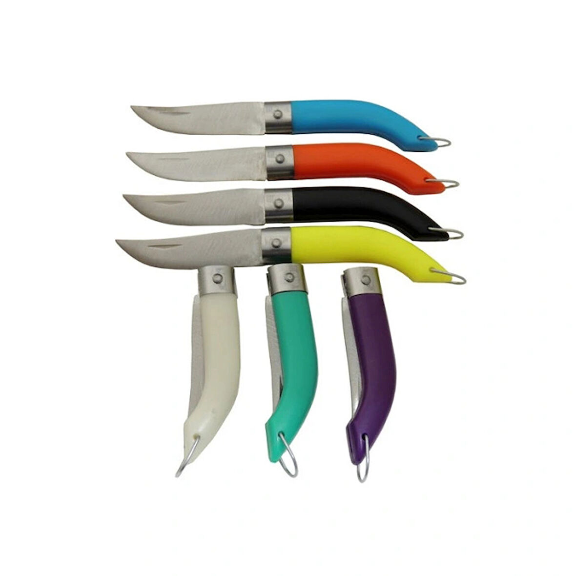 Mini Çakı Eğri Renkli egr 12 CM