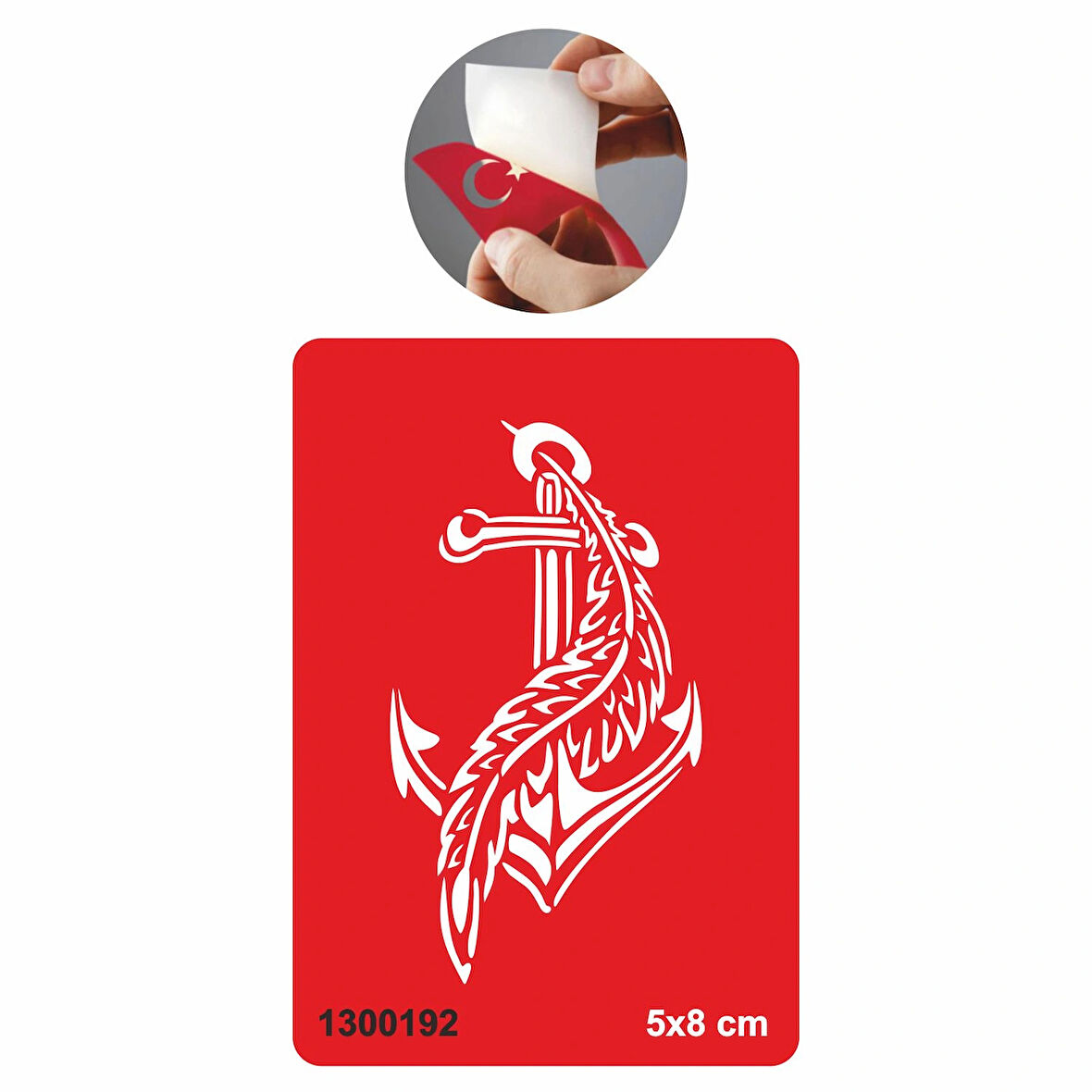 Deniz Tutkusu Çapa  Tattoo Geçici Dövme Şablonları Kına Kalıpları