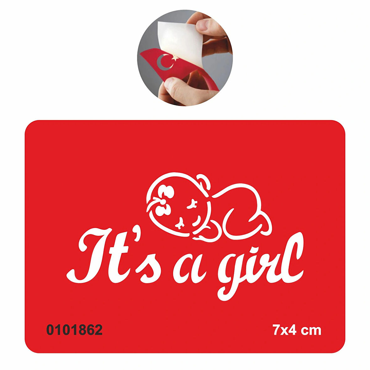 Baby Shower-It's A Girl  Tattoo Geçici Dövme Şablonları Kına Kalıpları