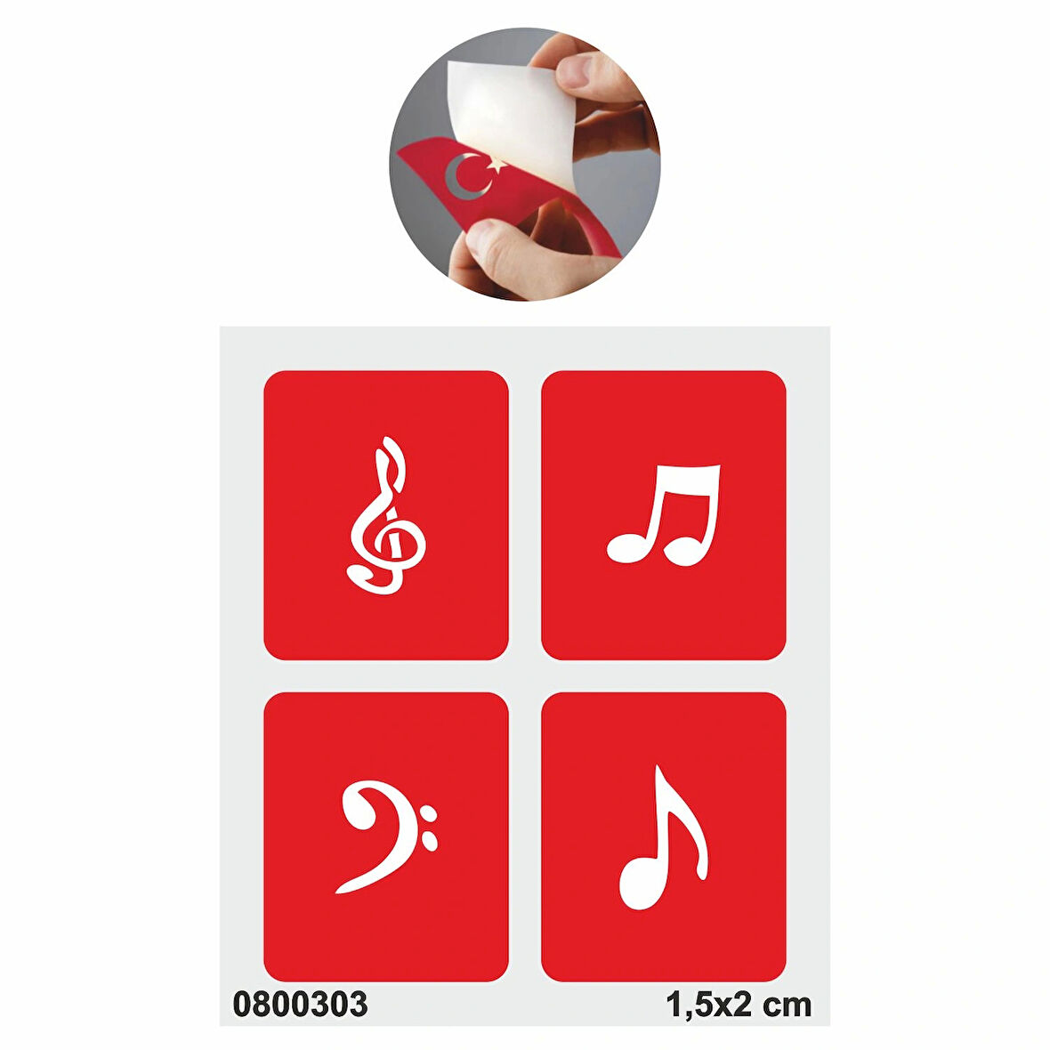 Seslerin Mimarı Notalar Tattoo Geçici Dövme Şablonları Kına Kalıpları