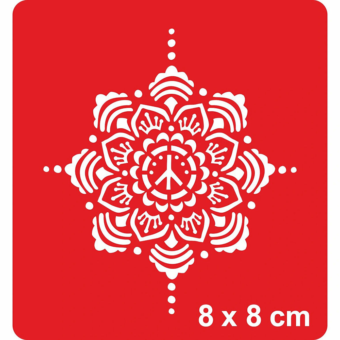 Mandala 360 Tattoo Geçici Dövme Şablonları Kına Kalıpları