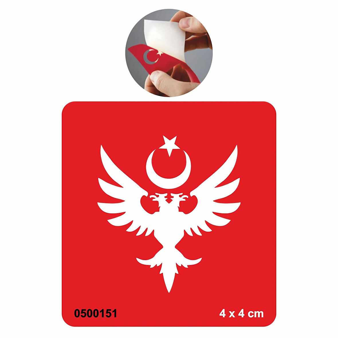 Çift Başlı Kartal Tattoo Geçici Dövme Şablonları Kına Kalıpları