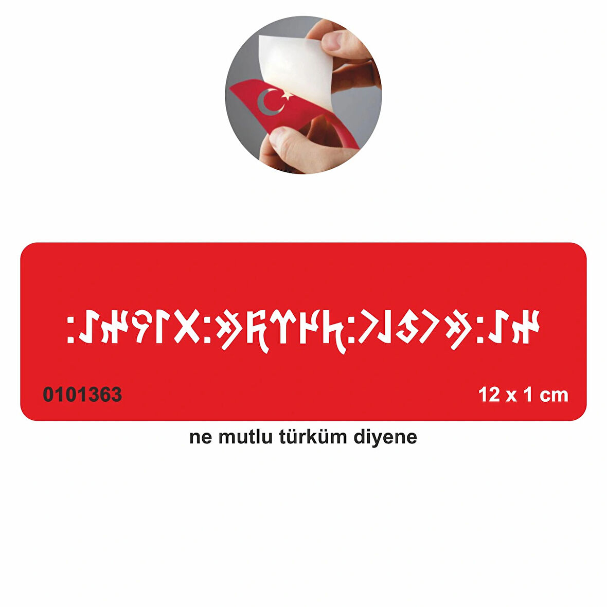 Göktürkçe Ne Mutlu Türküm Diyene  Tattoo Geçici Dövme Şablonları Kına Kalıpları