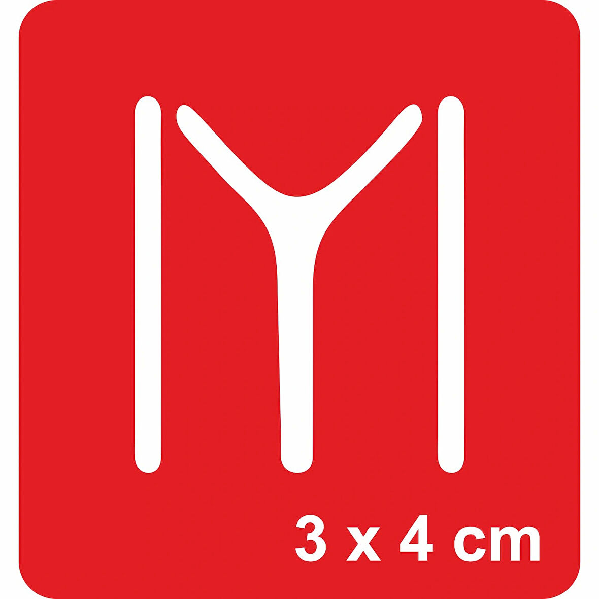 Kayı Boyu Flama Sembolü Tattoo Geçici Dövme Şablonları Kına Kalıpları