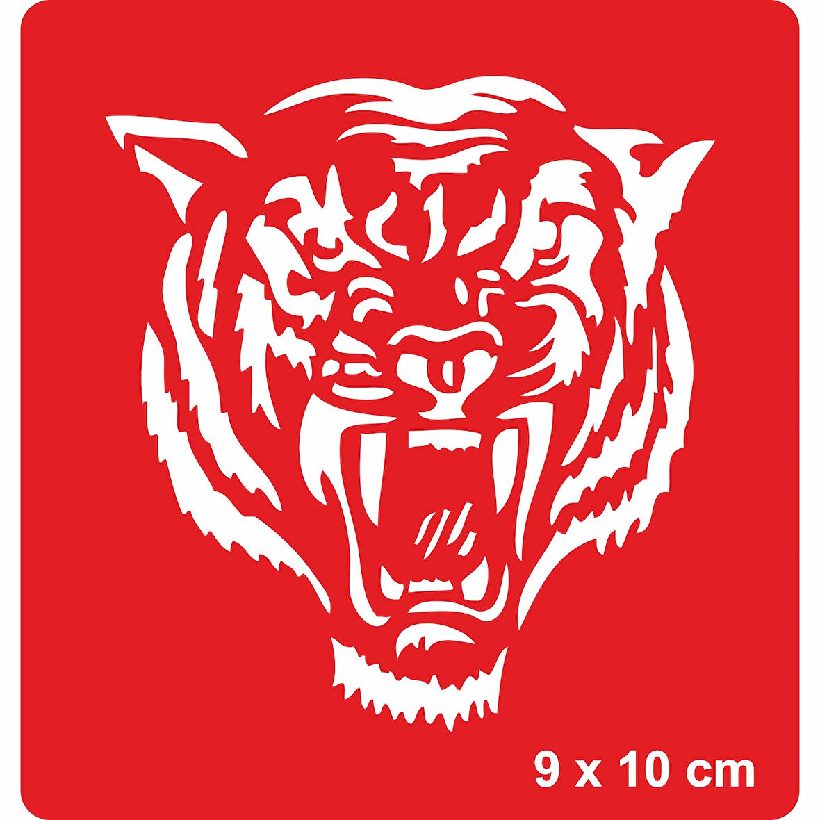 Kükreyen Kaplan Tattoo Geçici Dövme Şablonları Kına Kalıpları