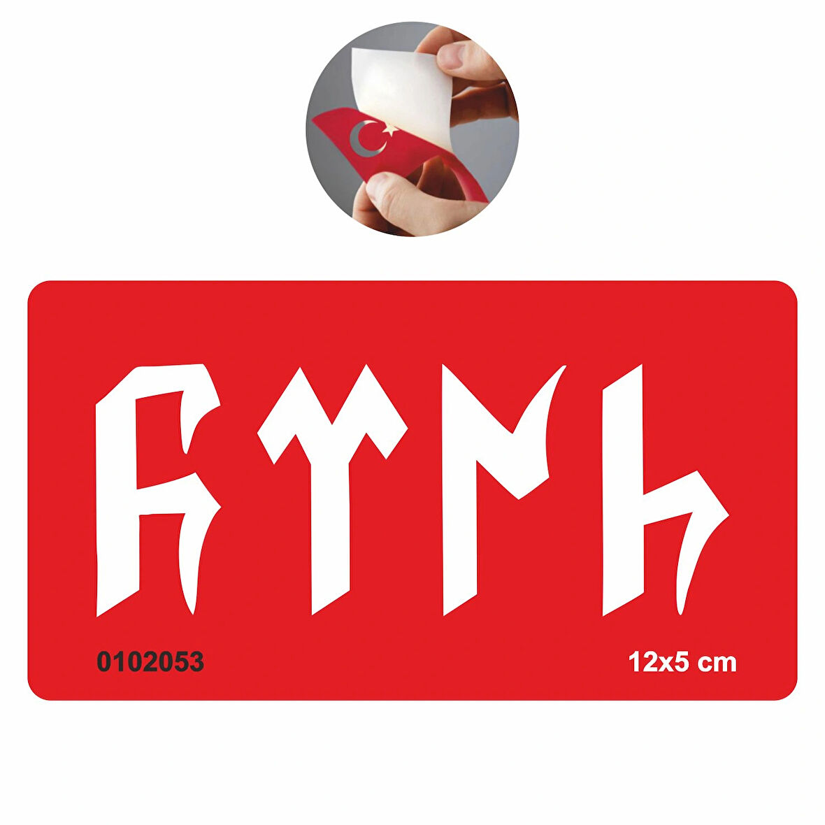 Büyük Göktürkçe Türk Yazısı  Tattoo Geçici Dövme Şablonları Kına Kalıpları