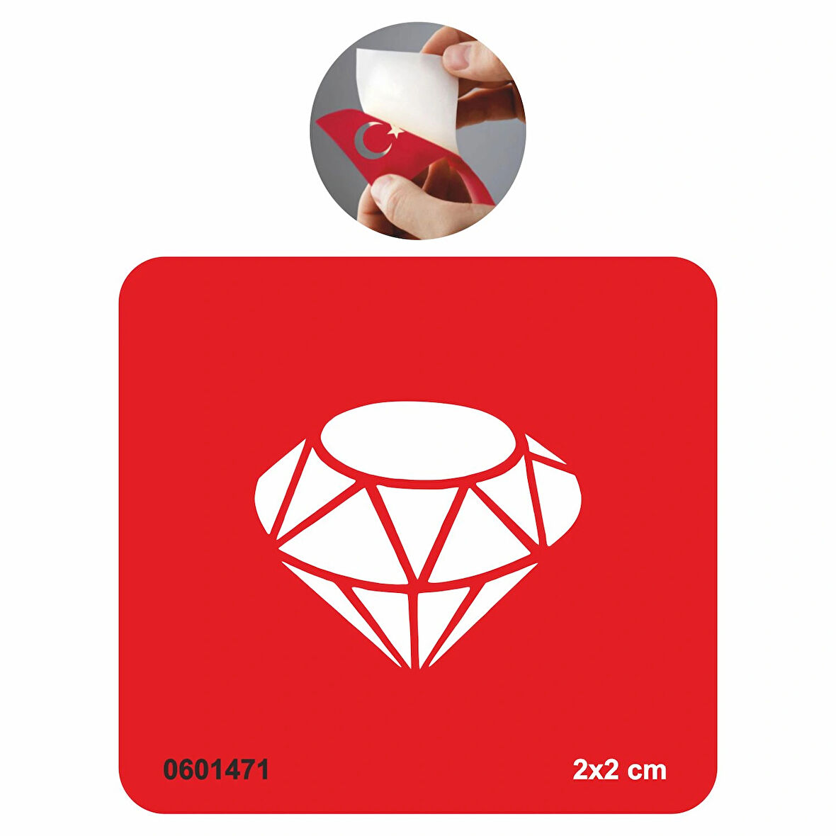 Asaletli Elmas Tattoo Geçici Dövme Şablonları Kına Kalıpları