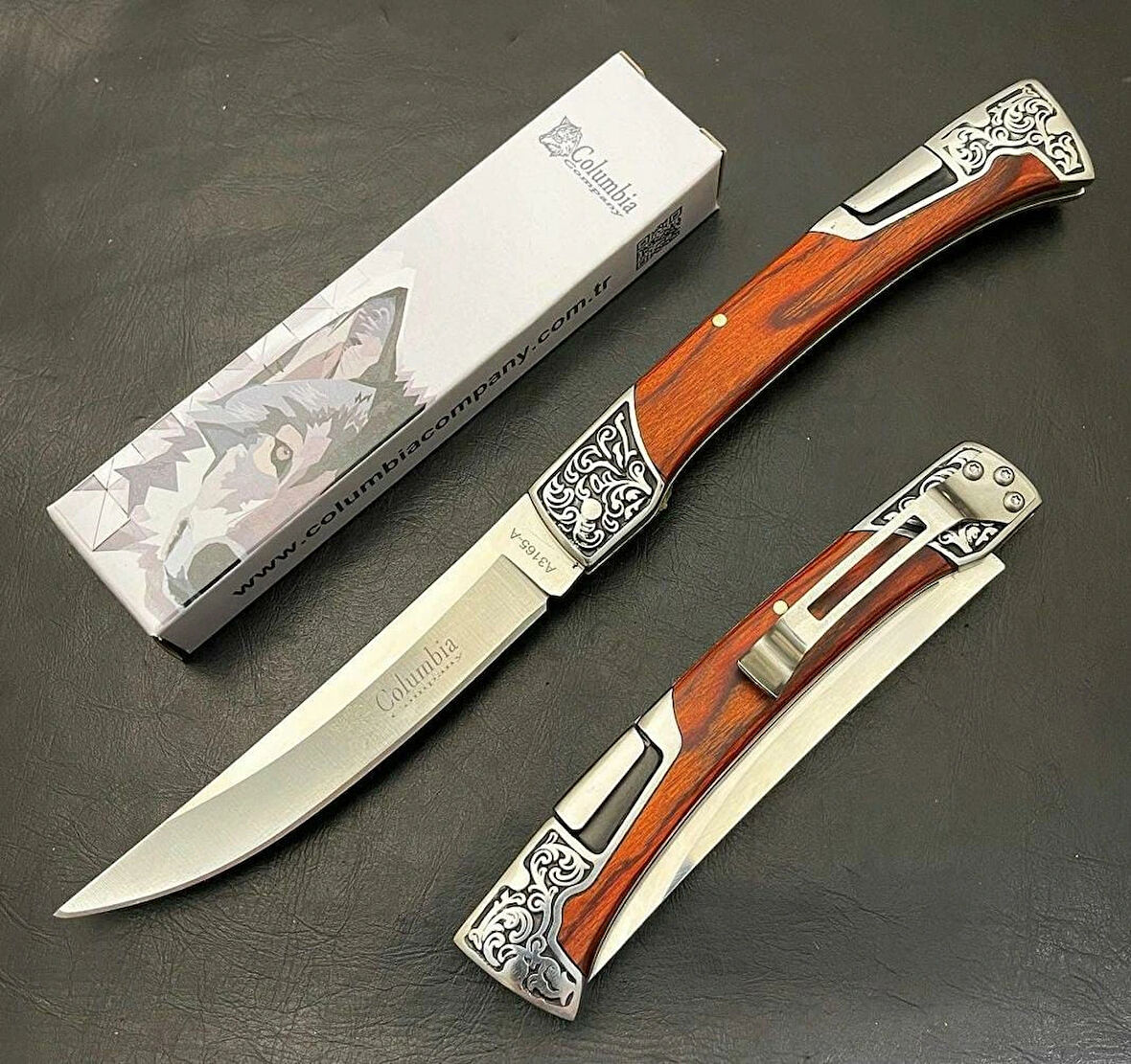 AlsepeteAvm A3165-A İşlemeli Manuel Kamp Çakısı