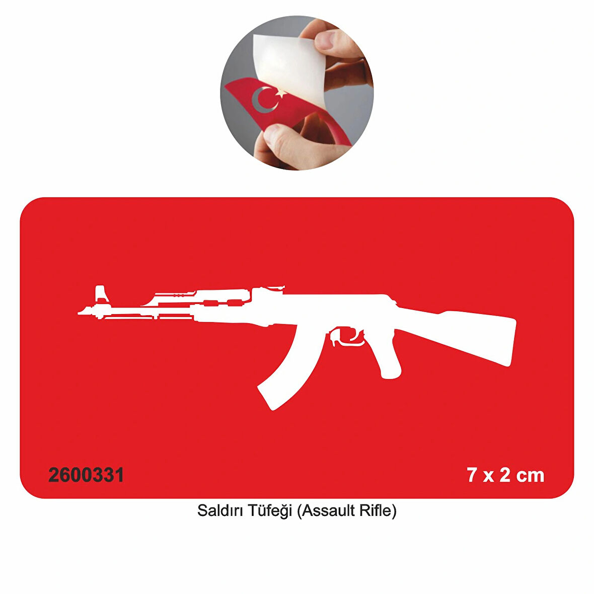 Saldırı Tüfeği Silah  Tattoo Geçici Dövme Şablonları Kına Kalıpları
