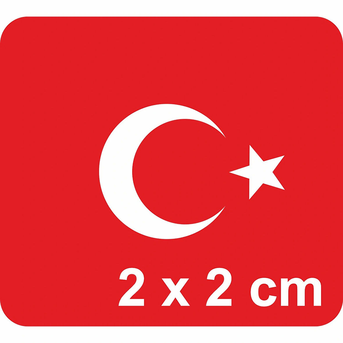 Ay Yıldız-4 Türk Bayrağı  Tattoo Geçici Dövme Şablonları Kına Kalıpları