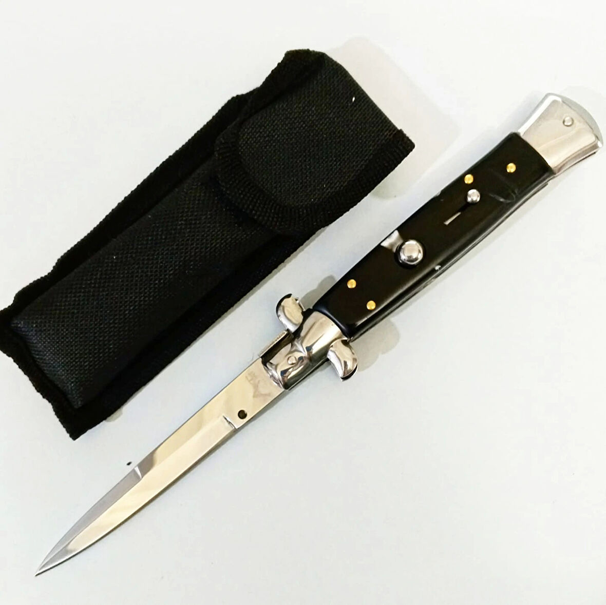 Akc Siyah Sedef 24 Cm İtalyan Stiletto